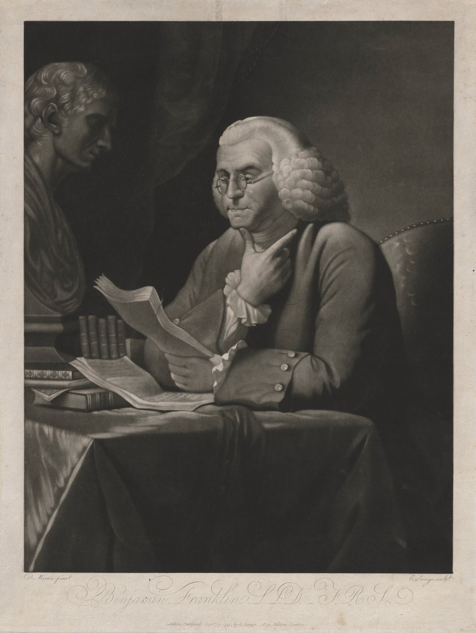 Benjamine Franklin, 1793. de Edward Savage
