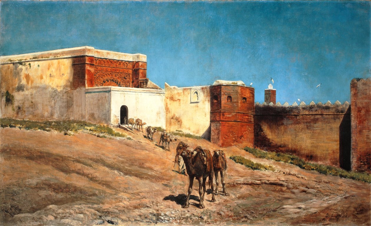 Caravanas partindo, 1879 de Edwin Lord Weeks