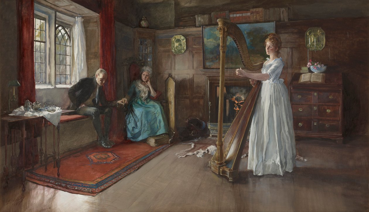 Uma velha canção de Edwin Austin Abbey