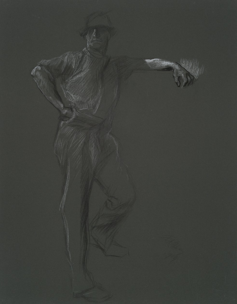 Estudo de figura para de Edwin Austin Abbey