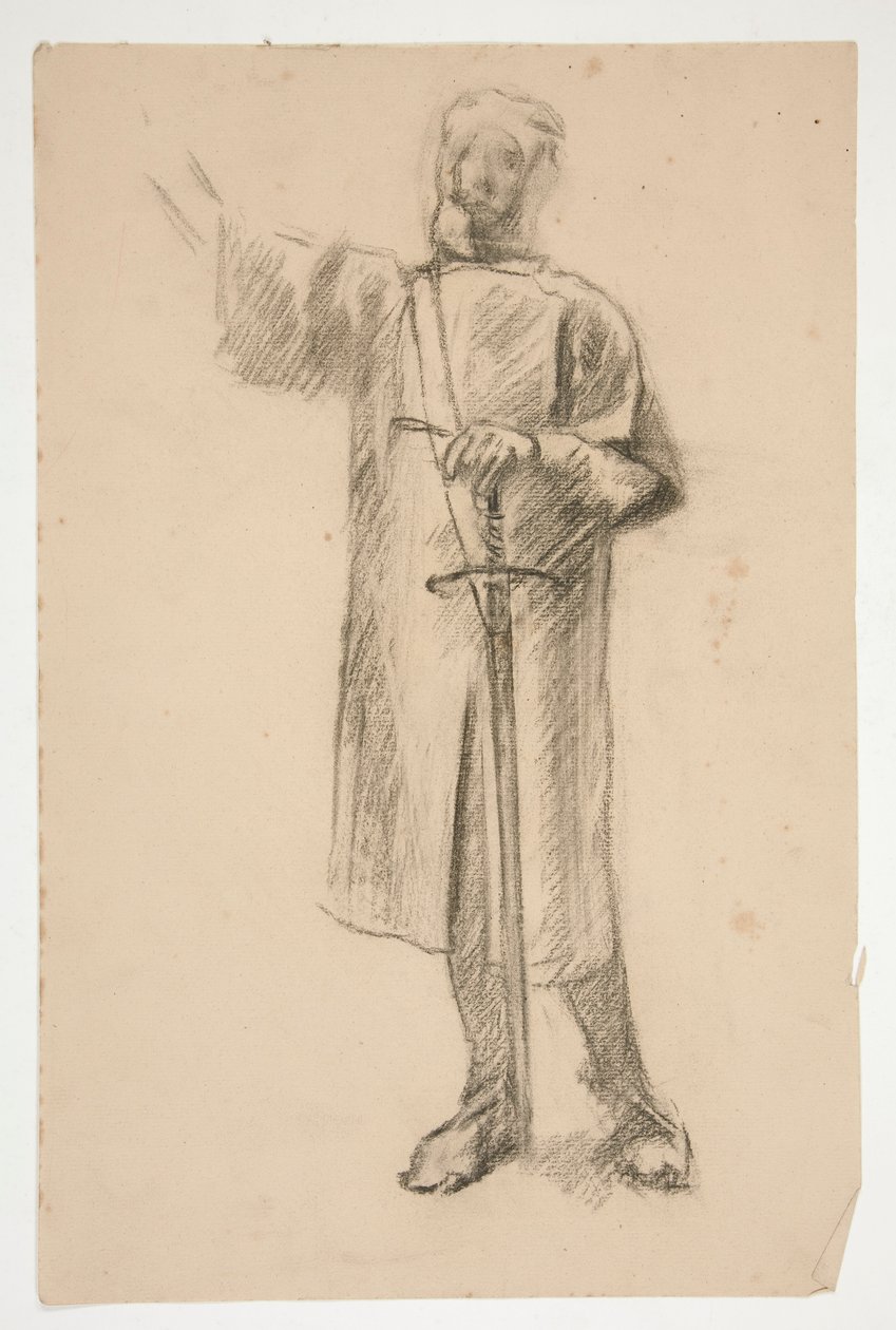 Estudo de figura para de Edwin Austin Abbey