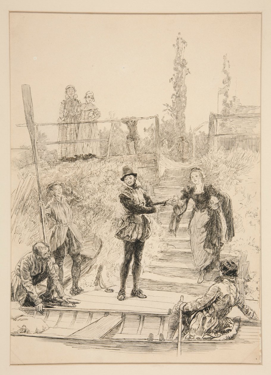 Ilustração para de Edwin Austin Abbey
