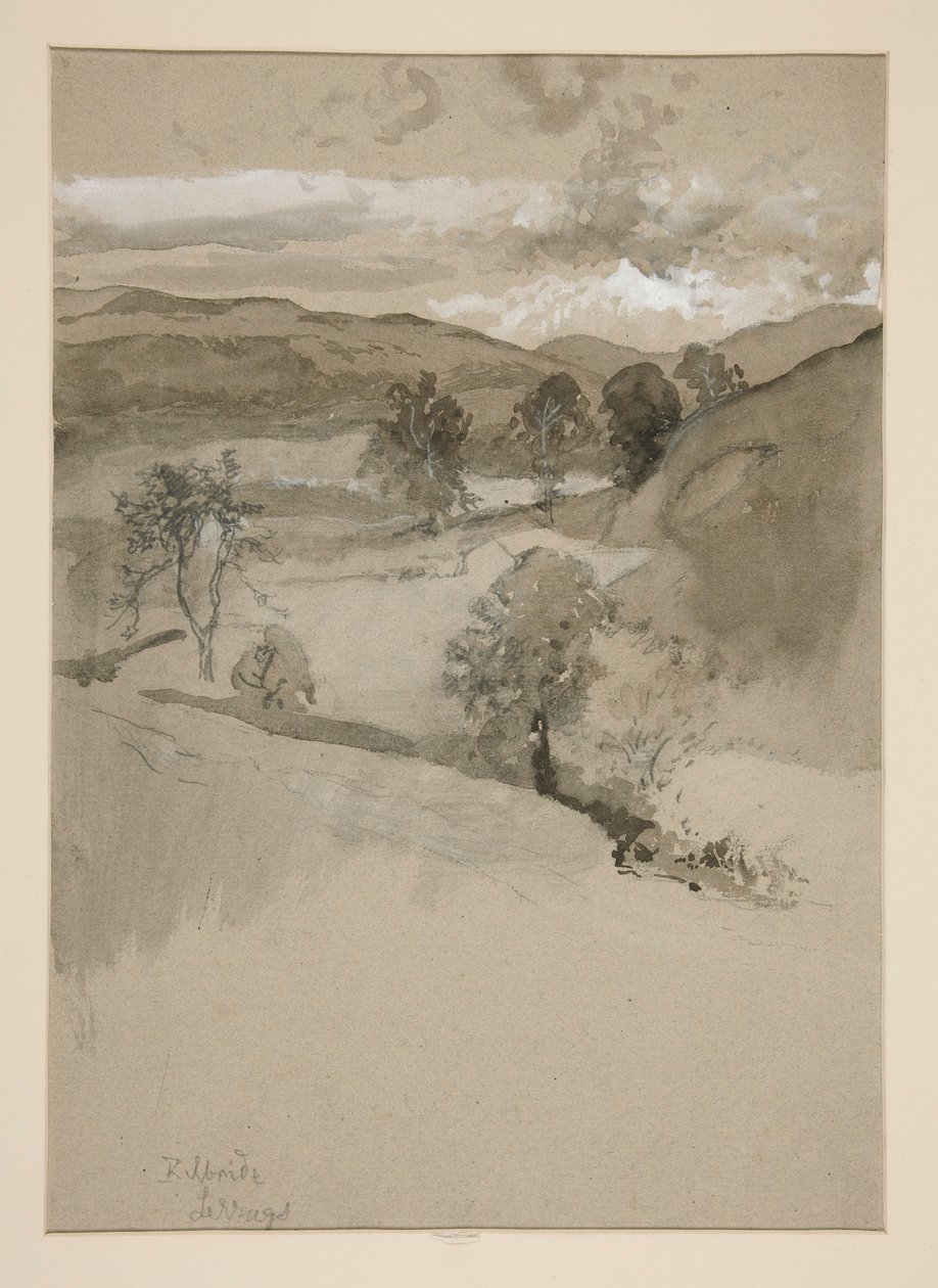 Paisagem - Campos de Edwin Austin Abbey
