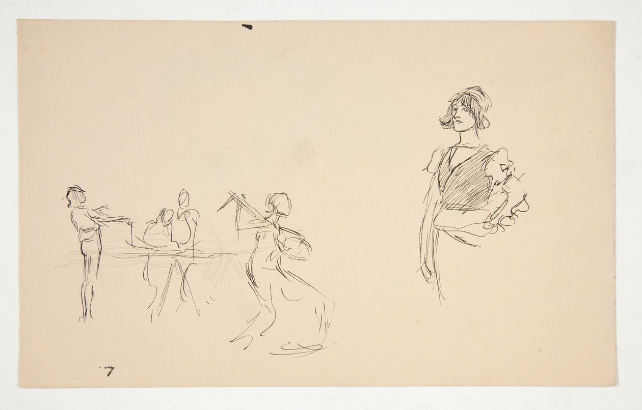 Folha de esboços de Edwin Austin Abbey