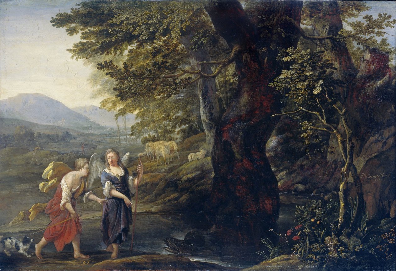 Tobias e o anjo de Eglon van der Neer
