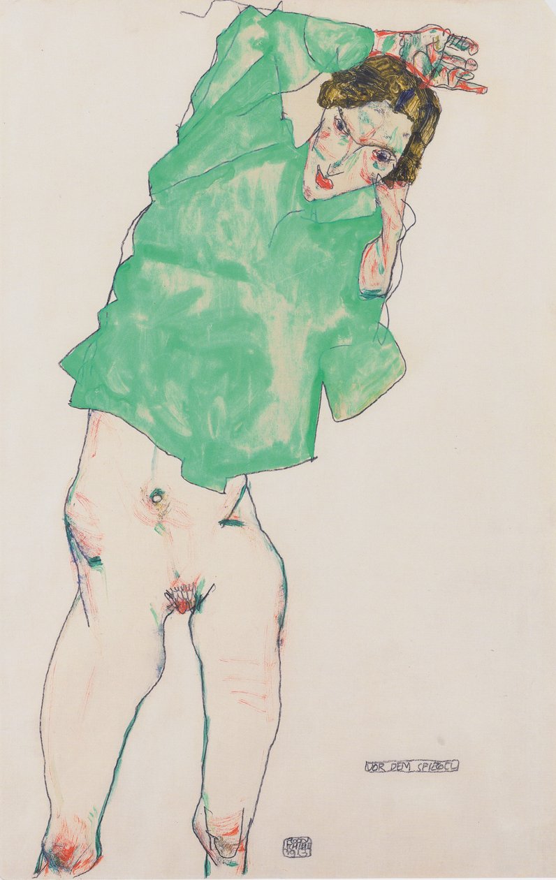 Antes do espelhamento de Egon Schiele