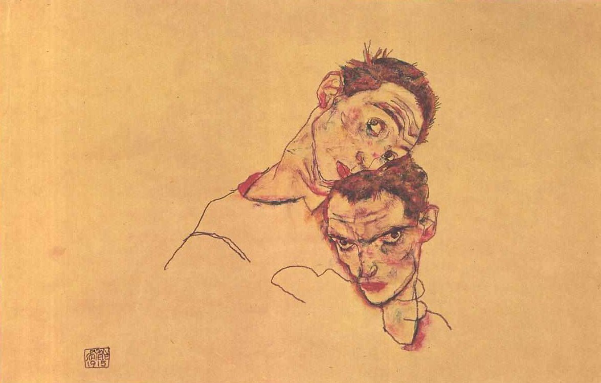 Duplo Auto-Retrato de Egon Schiele