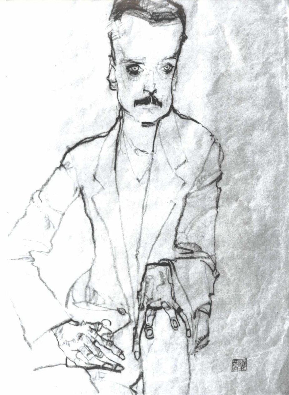 Retrato Eduard Kosmack de Egon Schiele