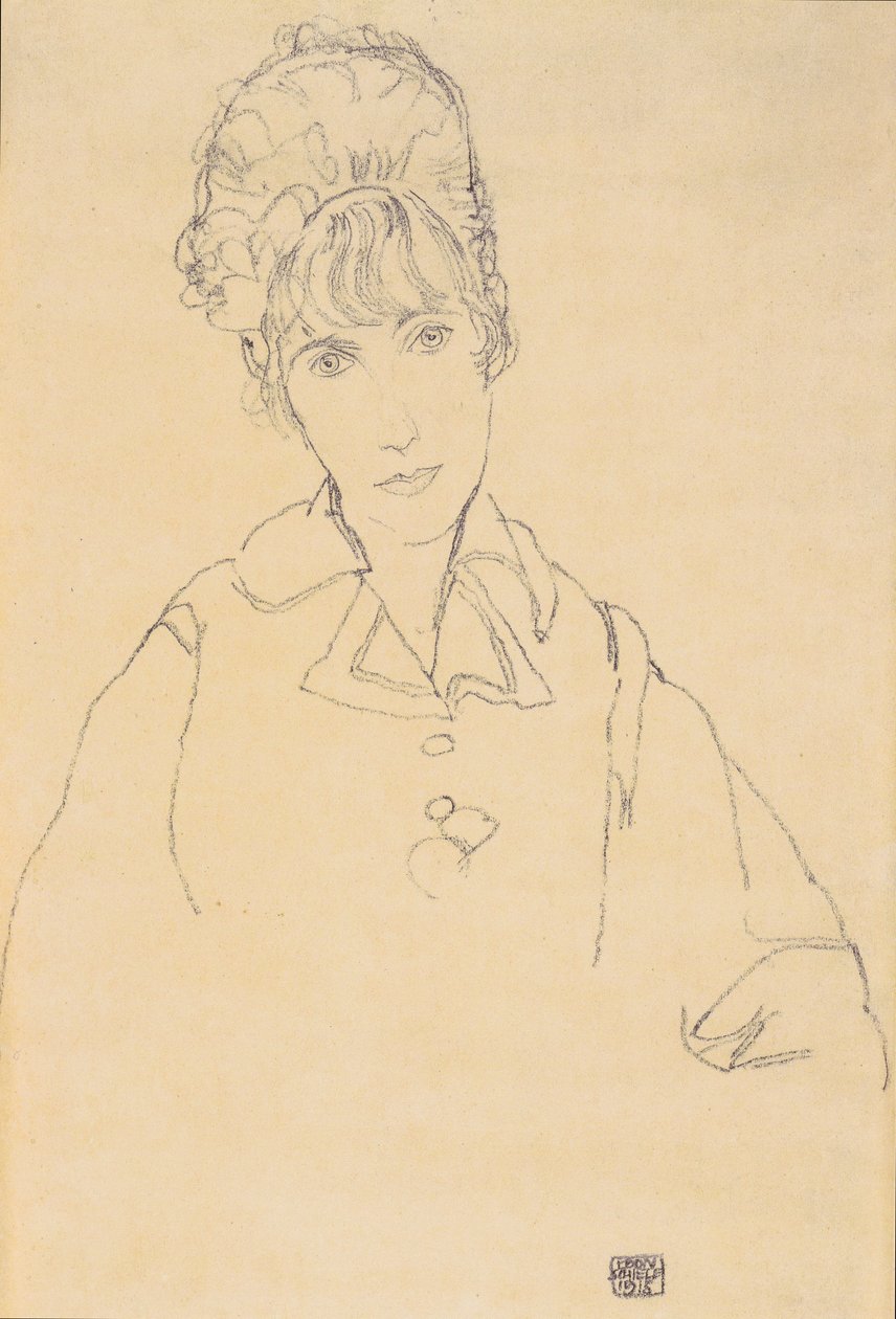 Portait Edith Schiele de Egon Schiele