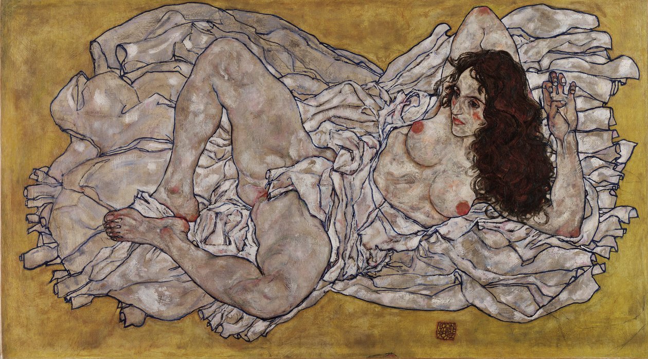 Mulher reclinada de Egon Schiele