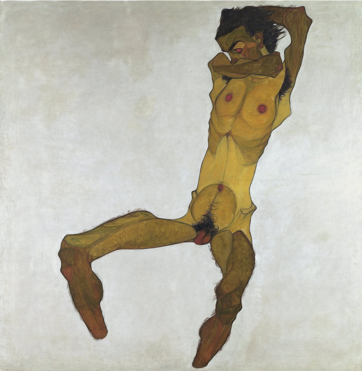 Nude Masculino sentado (Auto-Retrato) | Egon Schiele