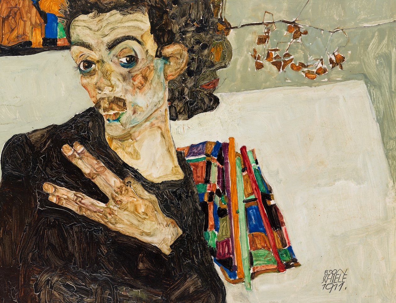 Auto-retrato, 1911. de Egon Schiele