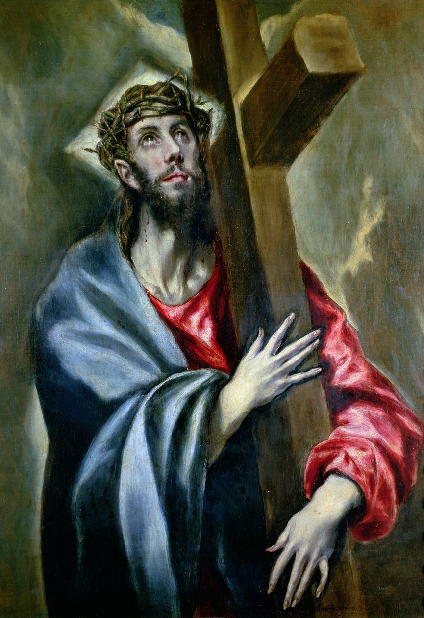 Cristo apertando a cruz, 1600-10 de El Greco