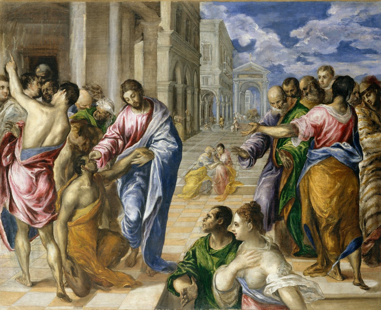 Cristo curando os cegos, ca. 1570 de El Greco
