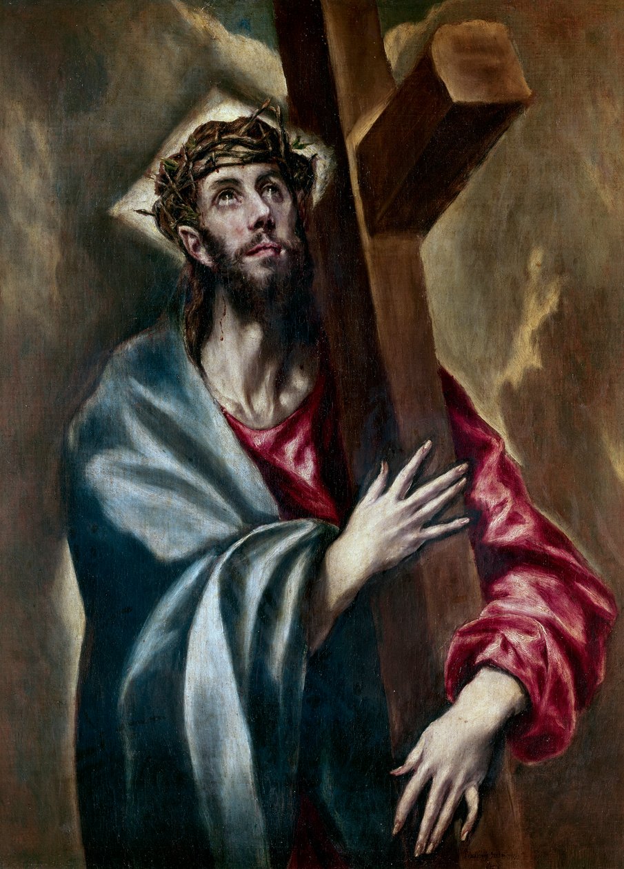 Cristo carregando a cruz, c.1602 de El Greco