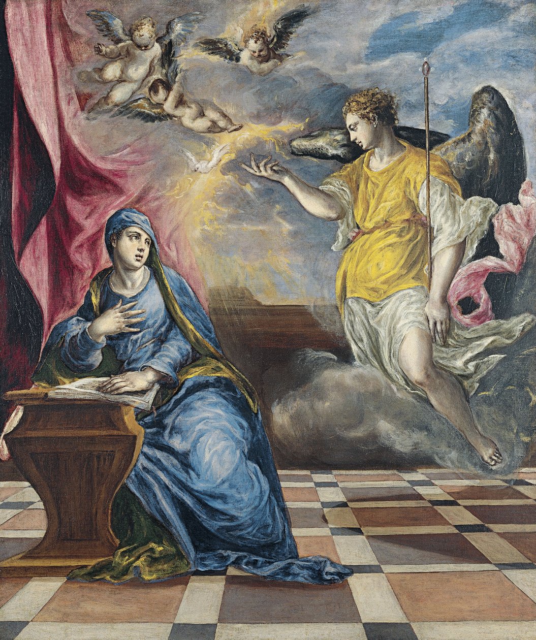 A Anunciação, ca 1576 de El Greco