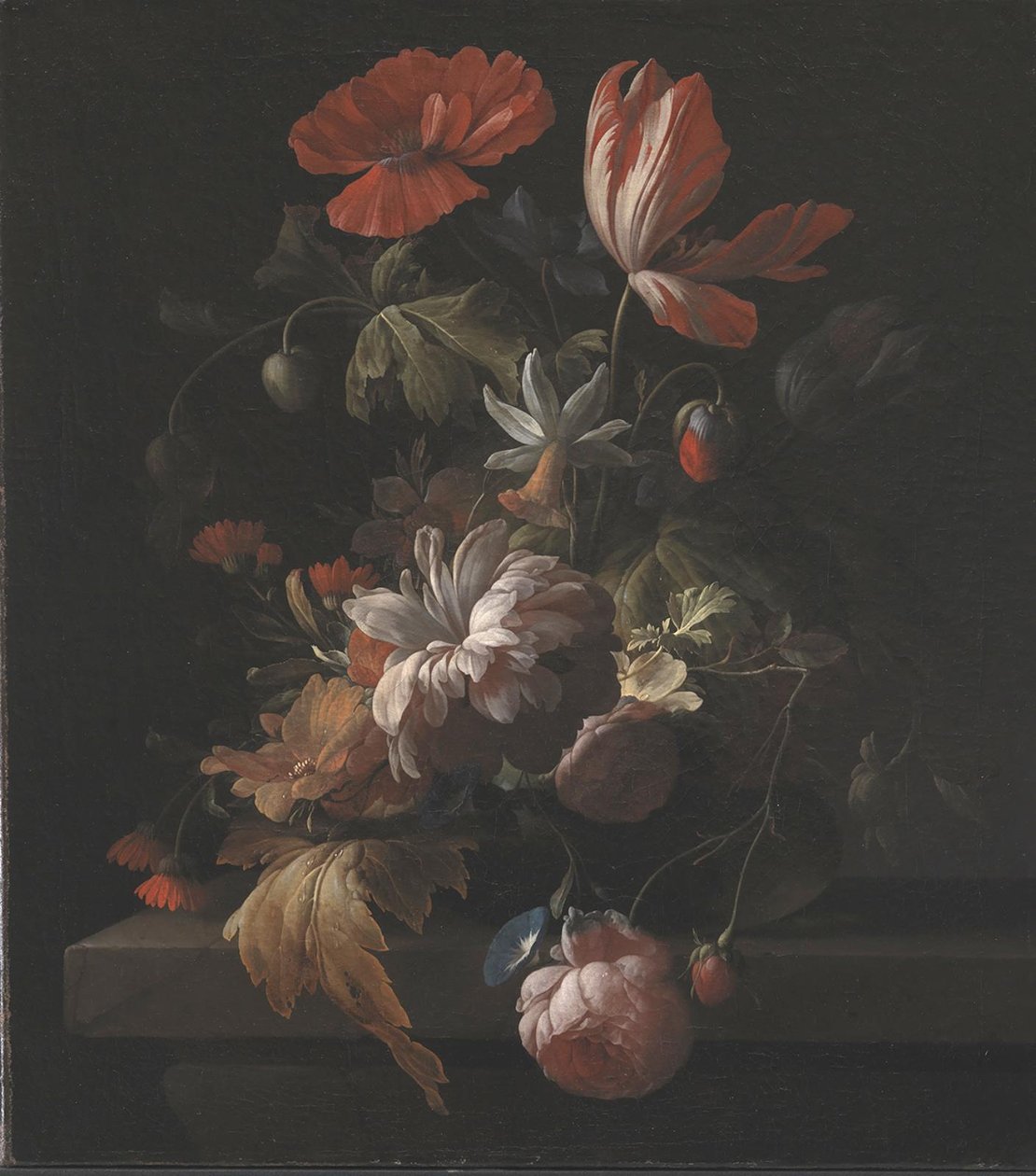 Flores em uma tigela de Elias van den Broeck