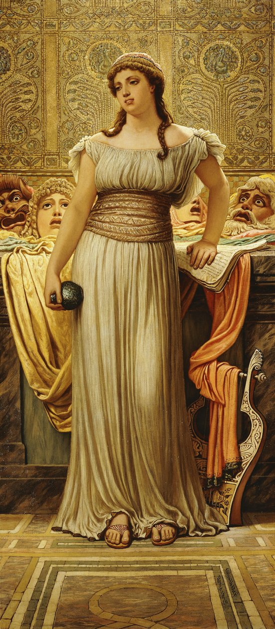 A filha do ator grego, 1875 de Elihu Vedder
