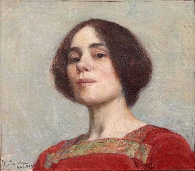 Auto-retrato, 1903 de Elin Danielson Gambogi