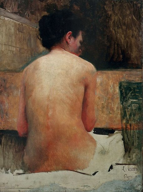 Nu feminino, supino de Eliseu Visconti