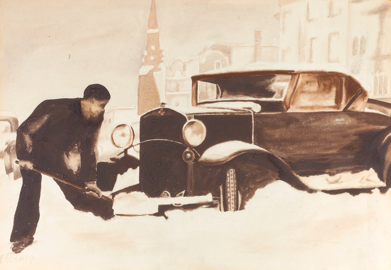 Cavando o carro, 1934. de Elizabeth R. Dewey