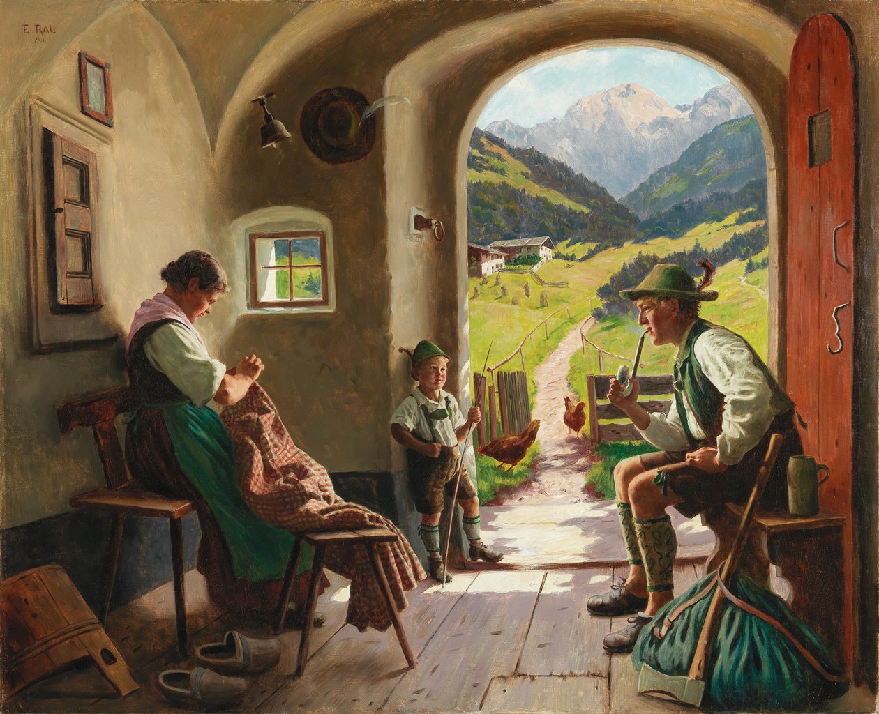 Um dia de verão no Tirol de Emil Rau
