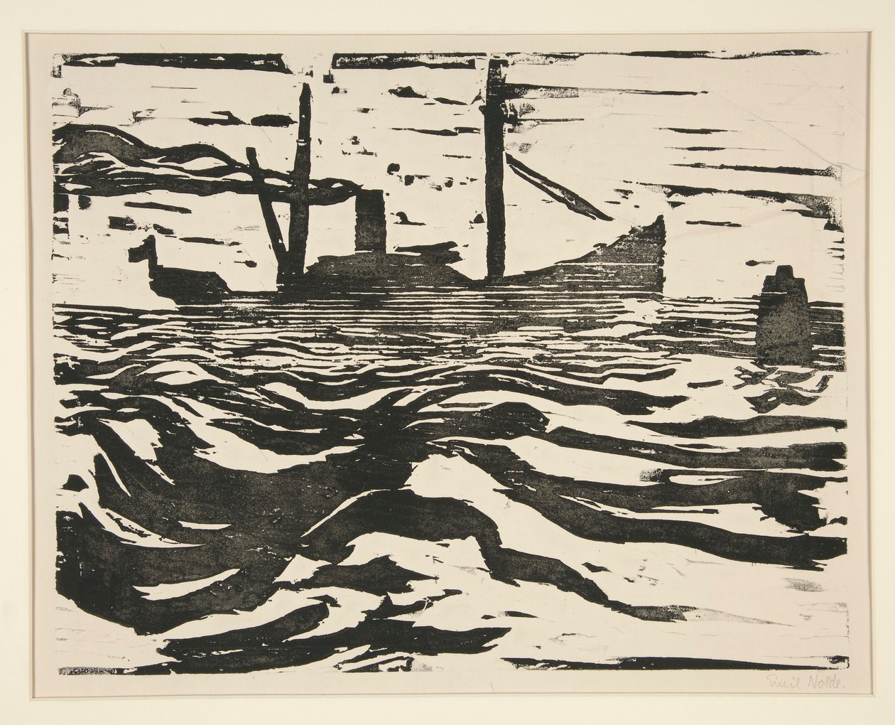 Fischdampfer (Vapor de Pesca) de Emil Nolde