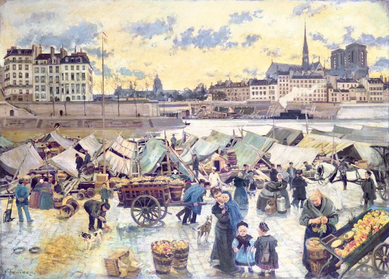 O mercado da Apple de Emile Antoine Guillier