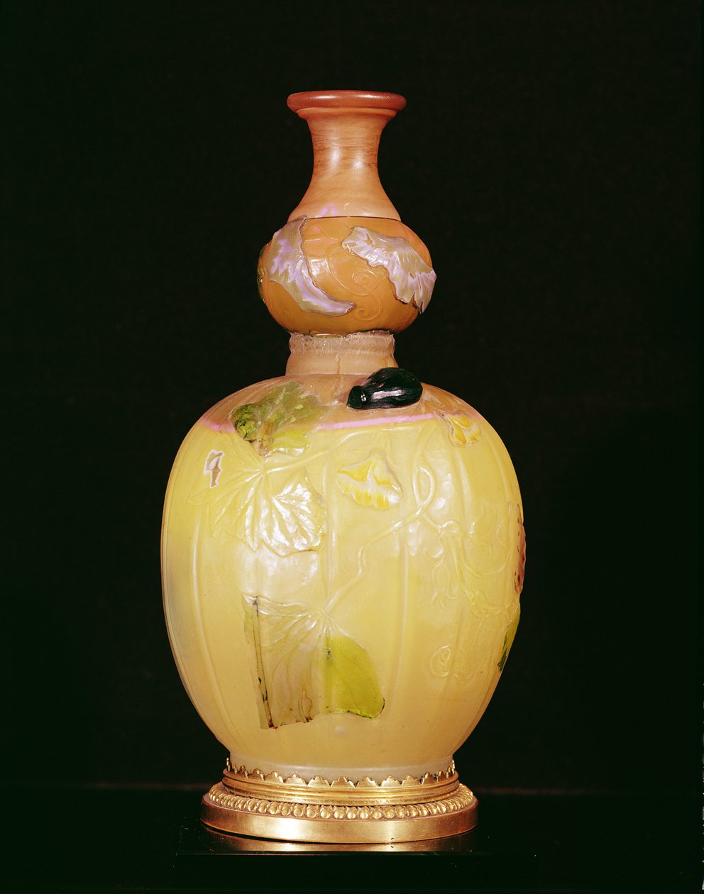 Vaso amarelo (vidro) de Emile Galle