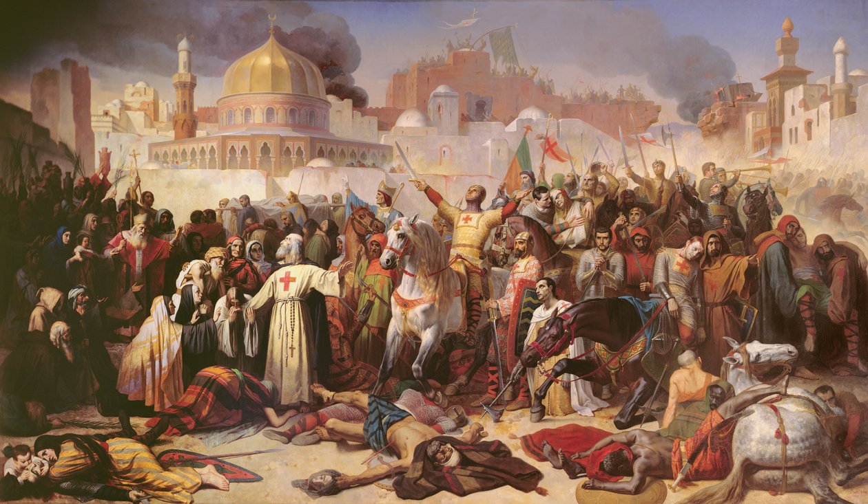 Tomada de Jerusalém pelos cruzados, 15 de julho de 1099, 1847 de Emile Signol