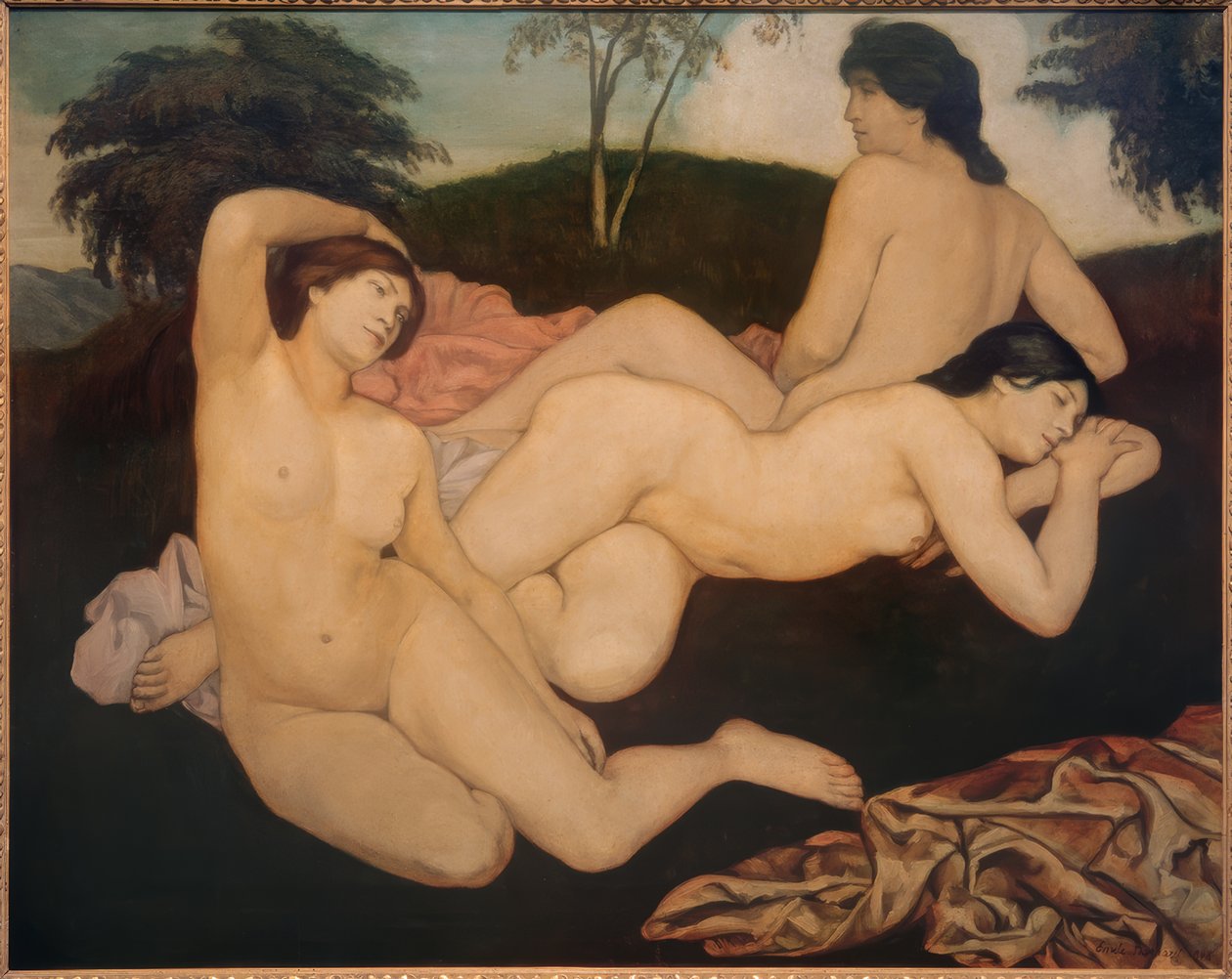 Depois do banho (as ninfas) de Emile Bernard