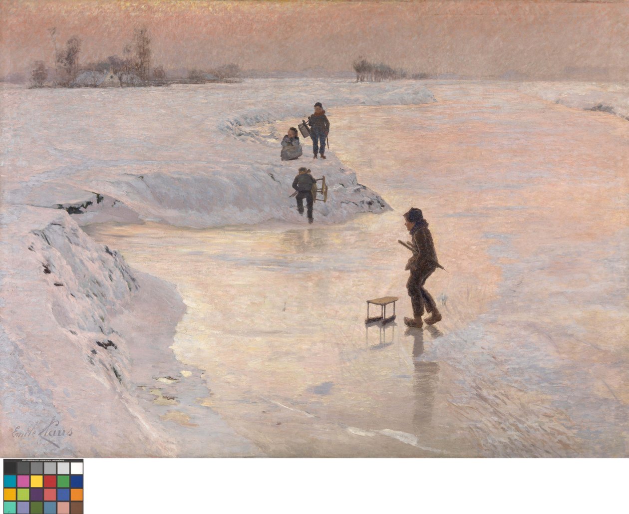 Italiano: Os Patinadores de Emile Claus