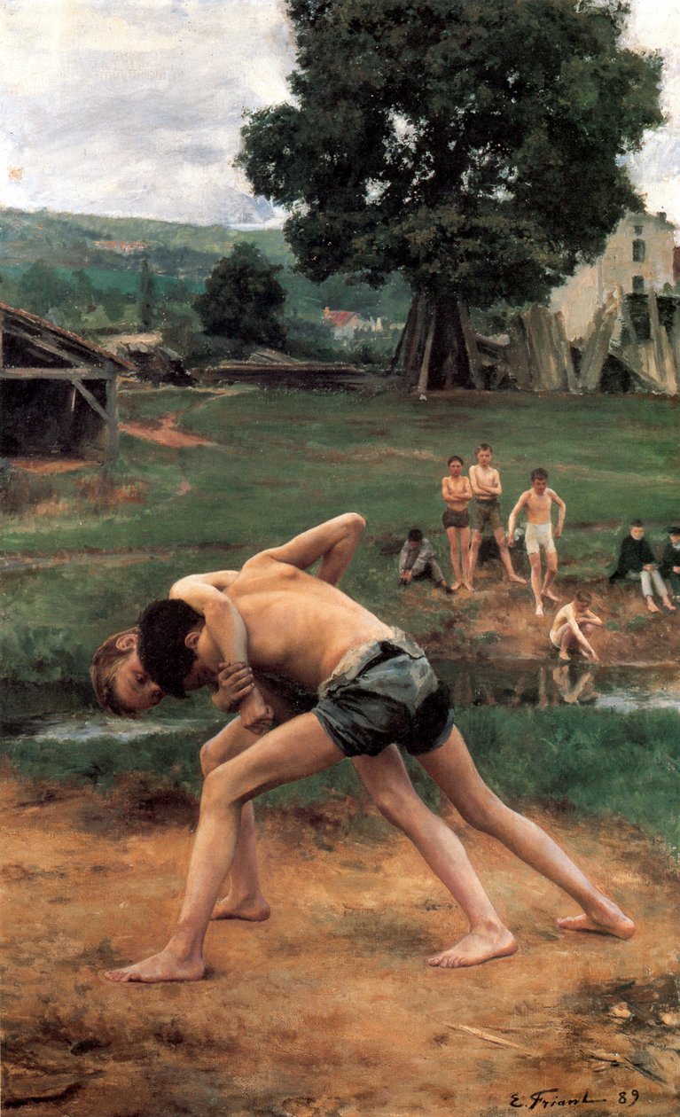 A luta livre, 1889. de Emile Friant