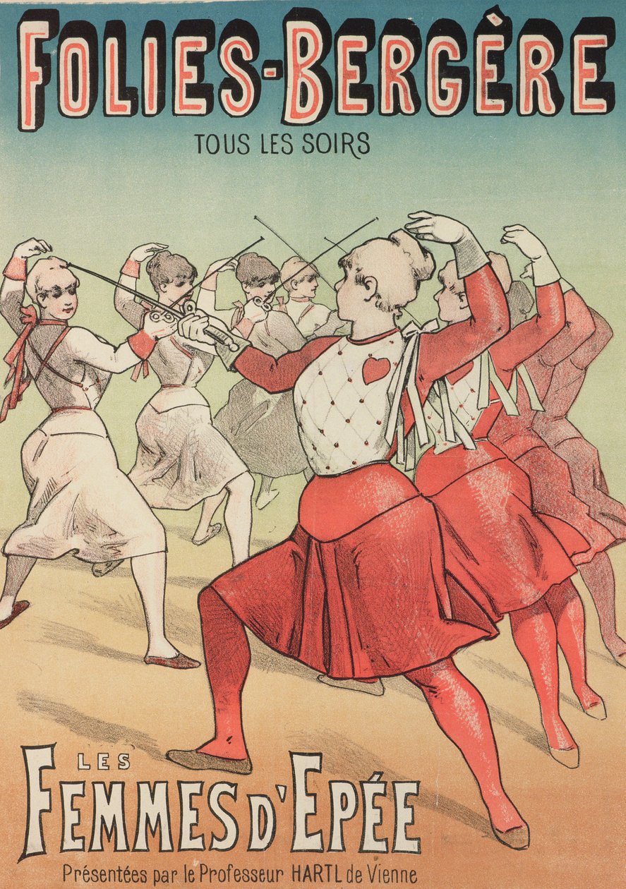 As Espadachins (cor litho) de Emile Levy