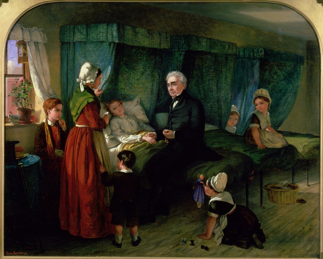 O quarto doente, 1864 de Emma Brownlow