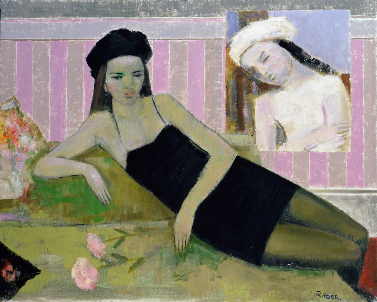 Antoinette e um detalhe de Balthus de Endre Roder