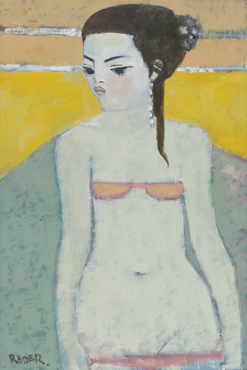 Michela Again (óleo a bordo) de Endre Roder
