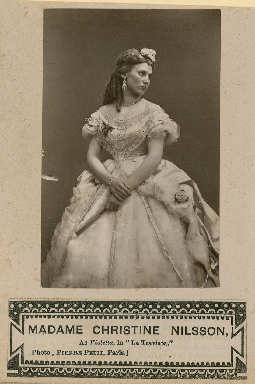 Madame Christine Nilsson como Violetta em La Traviata de English Photographer