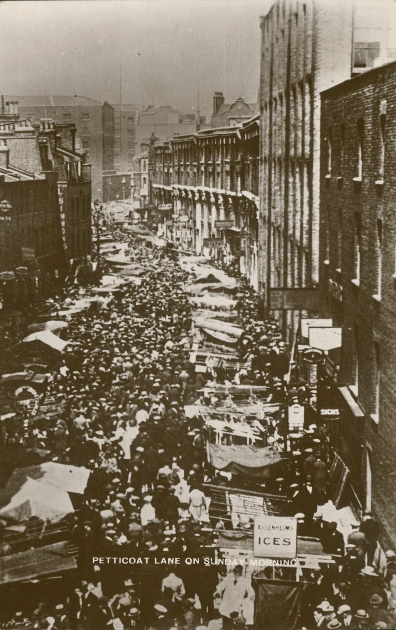 Petticoat Lane no domingo de manhã de English Photographer