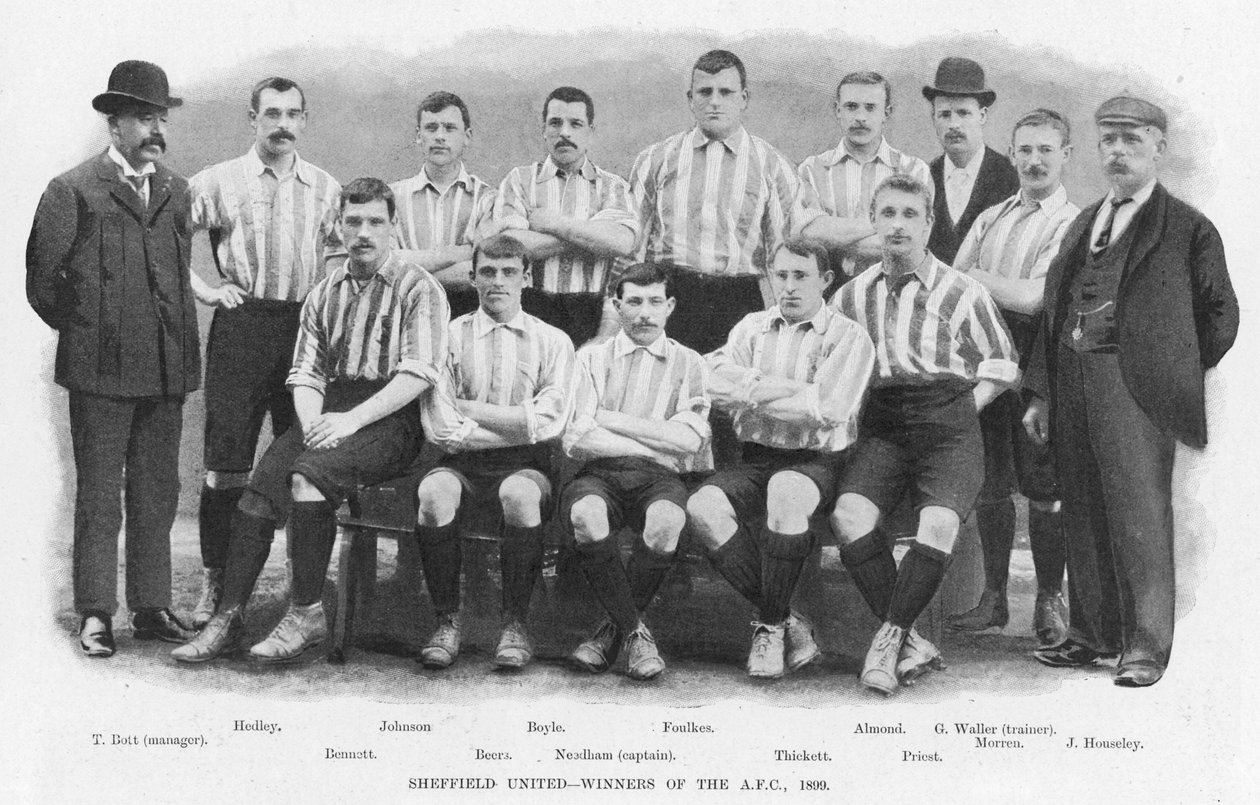 Sheffield United - Vencedores da Taça de Futebol da Associação, 1899 de English Photographer