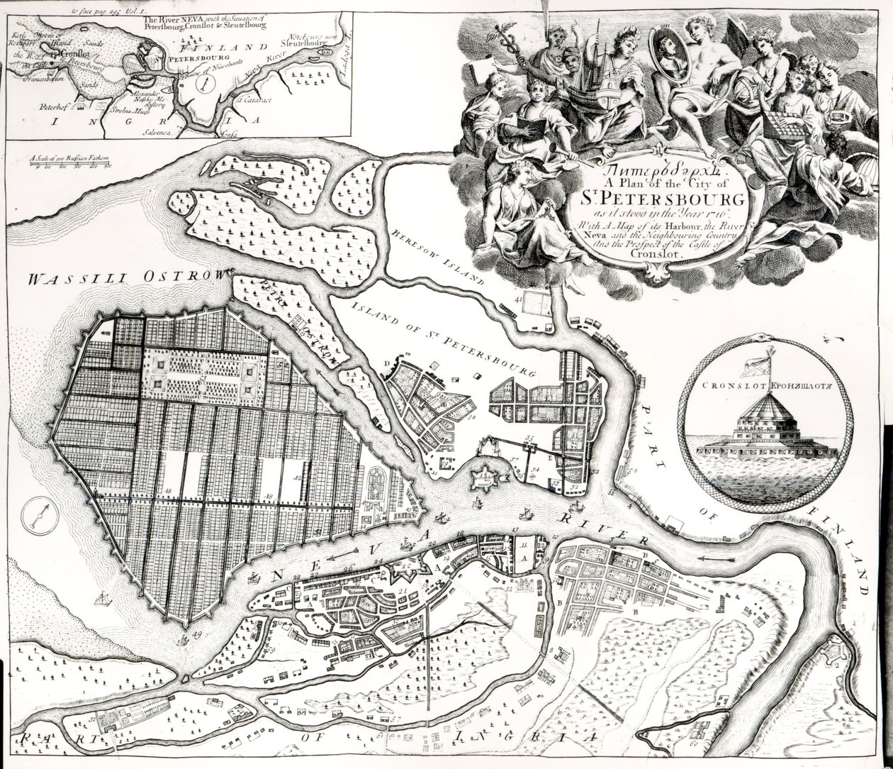 Mapa de São Petersburgo de English School