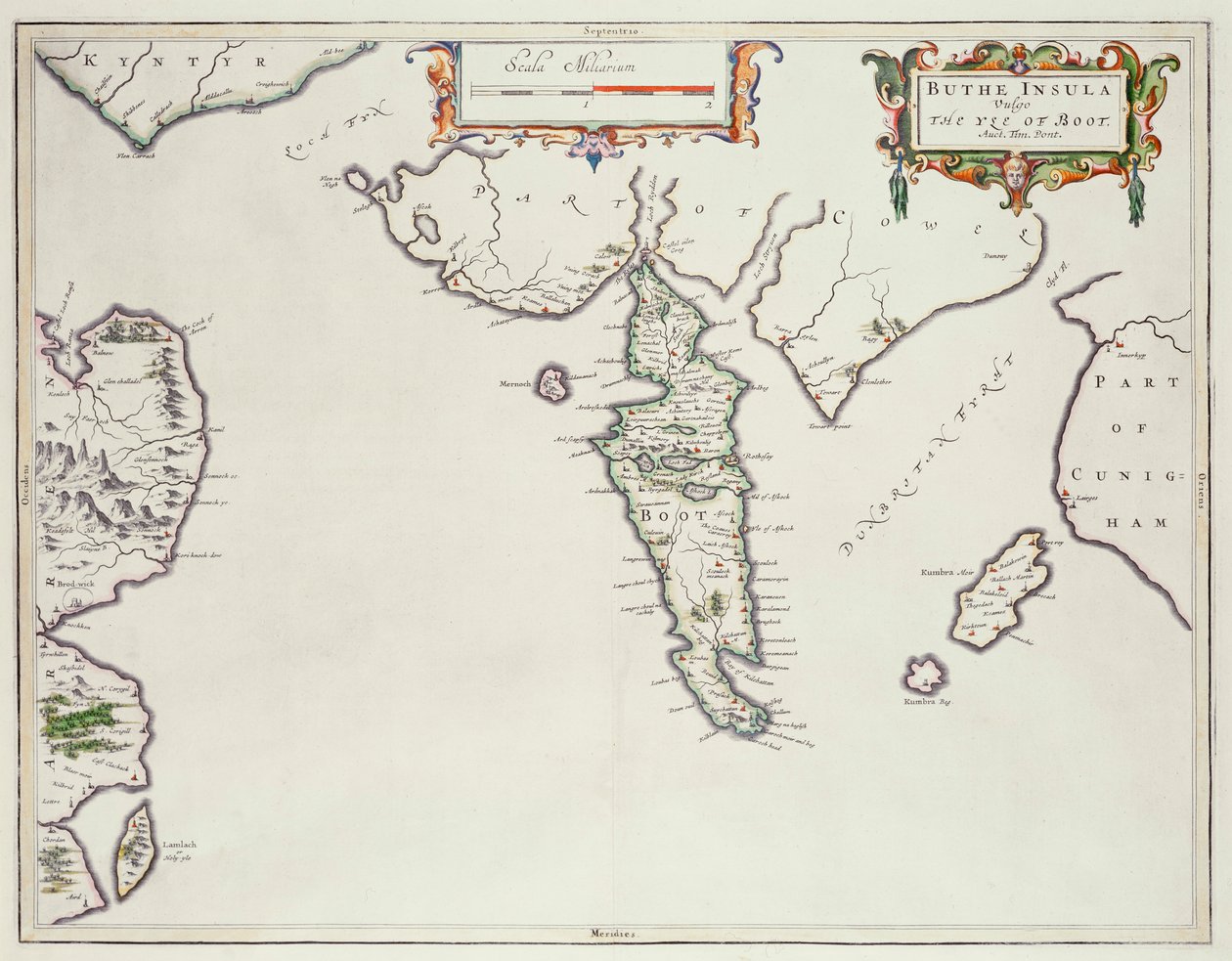 Mapa da Ilha de Bute de English School