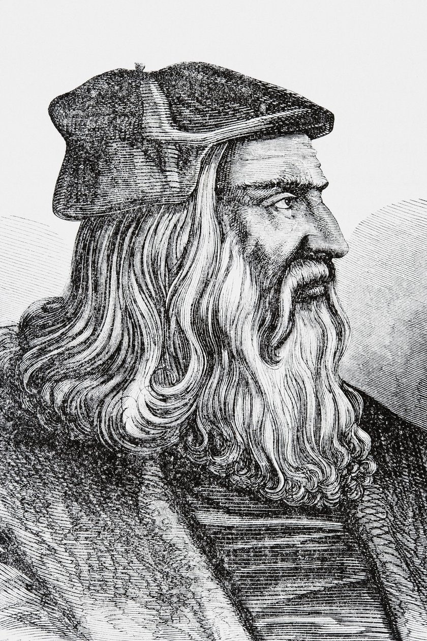 Leonardo Da Vinci (lito) de English School
