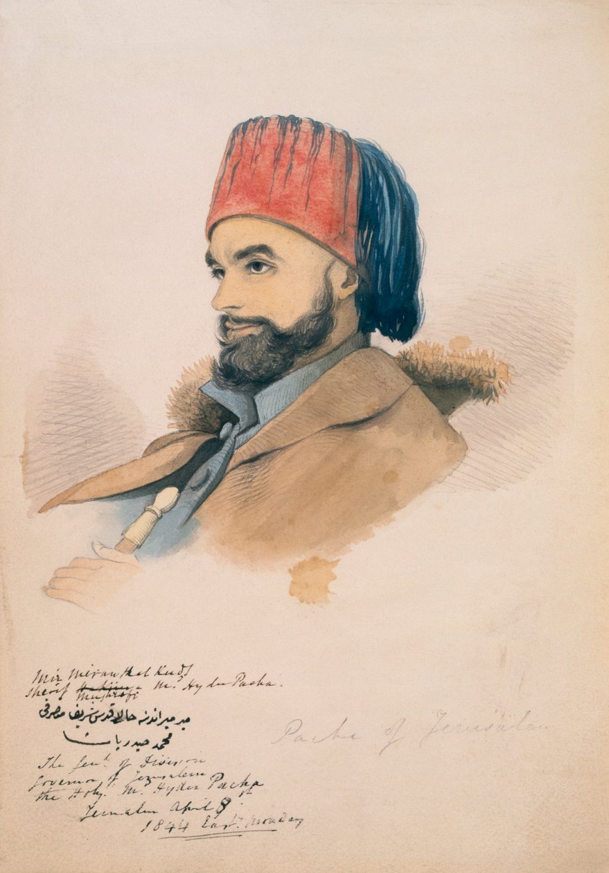 Mohammed Hayder, Pasha de Jerusalém, 1844 de English School