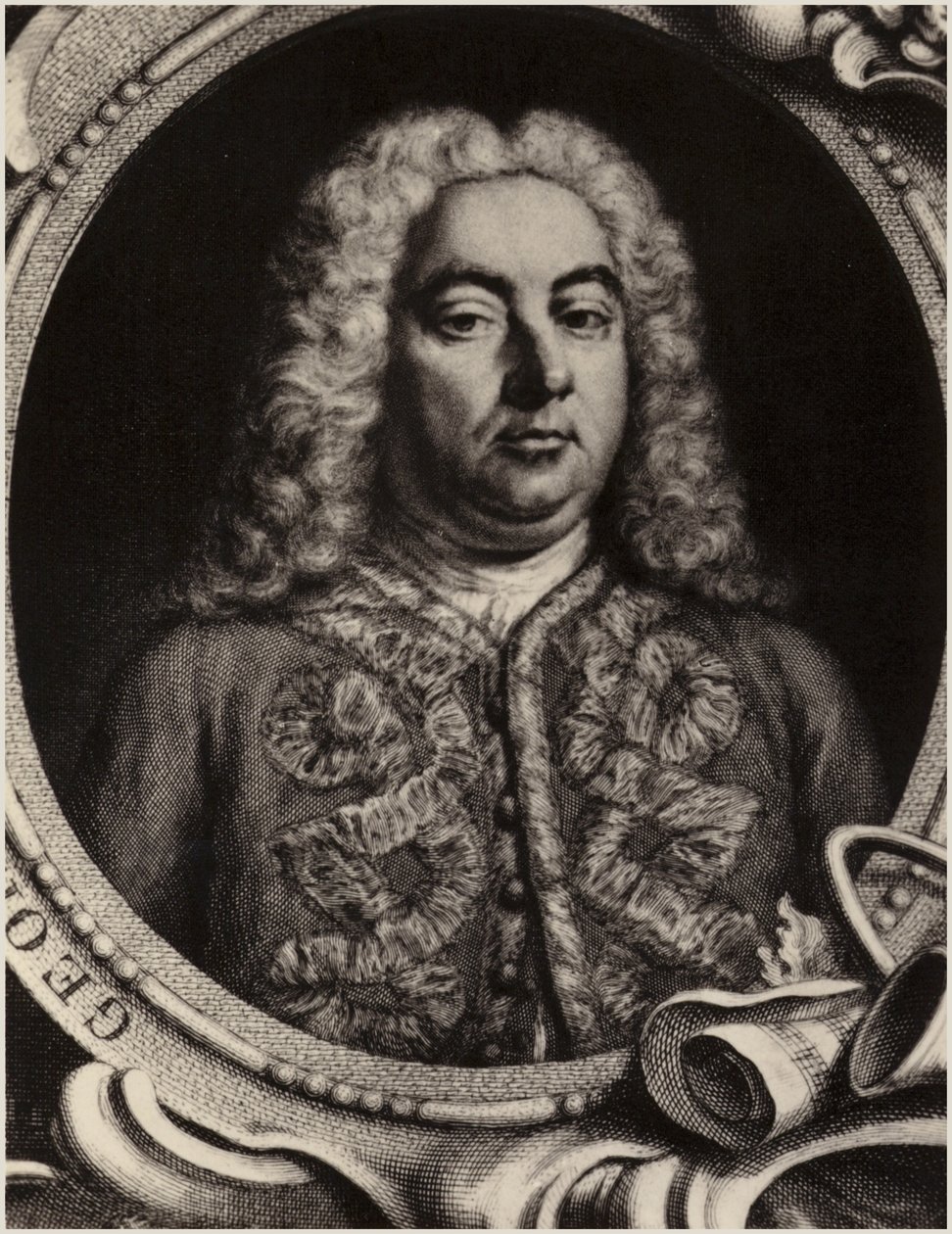 Retrato de George Friedrich Handel de English School