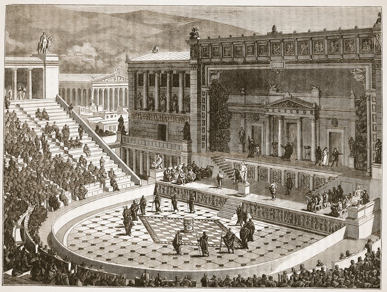 Teatro de Dionísio em Atenas de English School