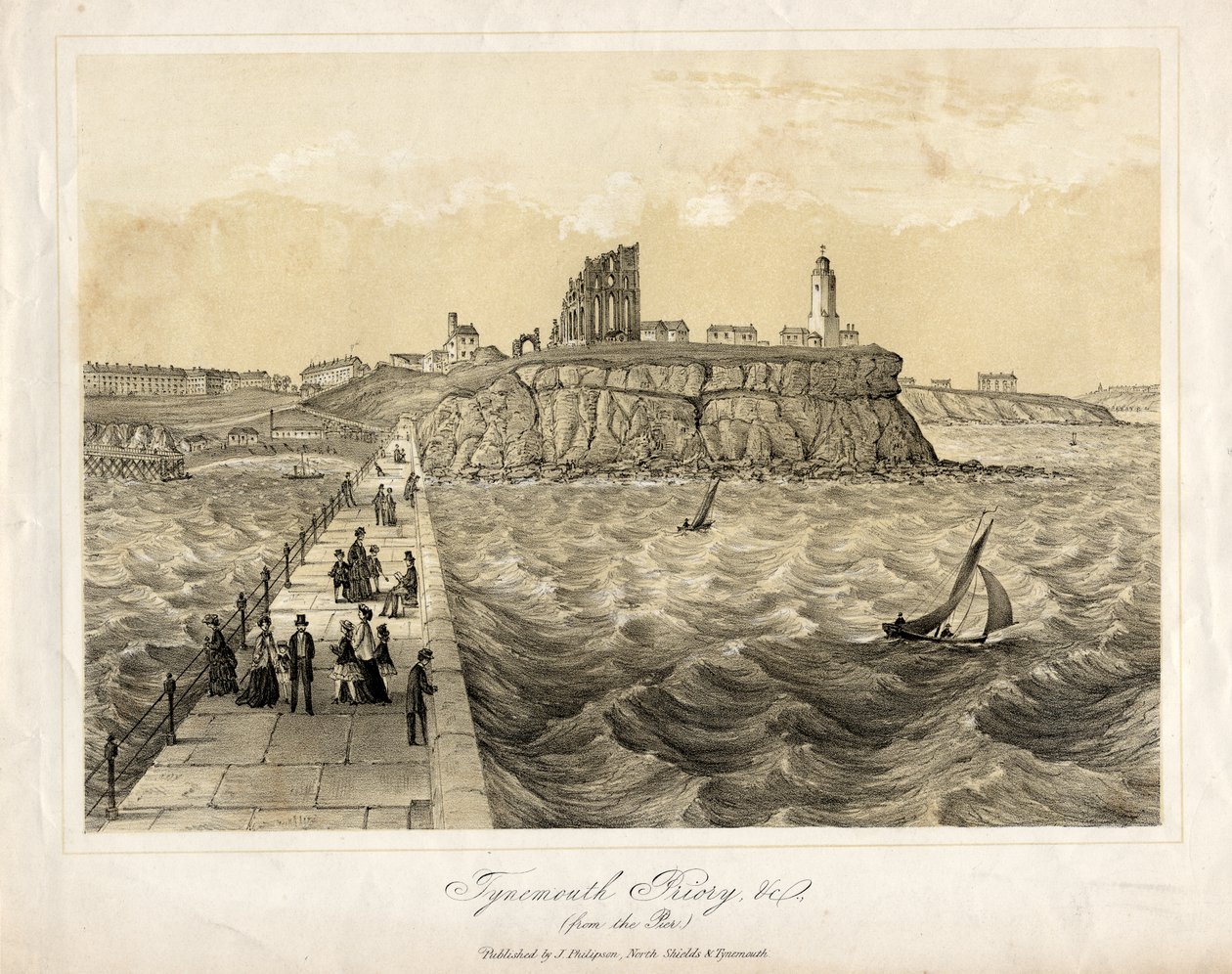 Tynemouth Priory do Pier de English School
