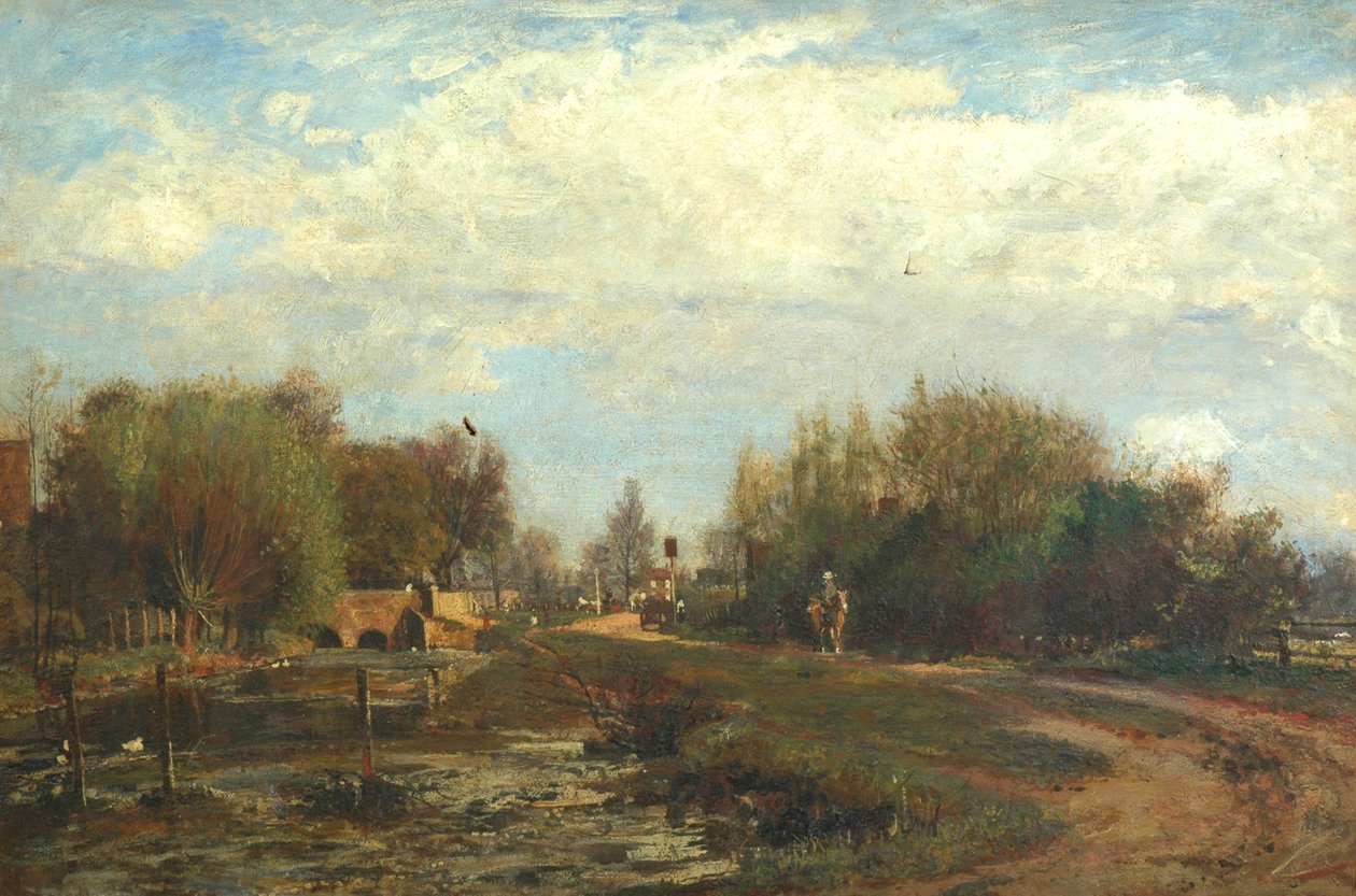 Village Pond em Armsbridge de English School