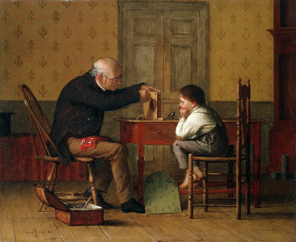 O Doutor do Relógio, 1871 de Enoch Wood Perry