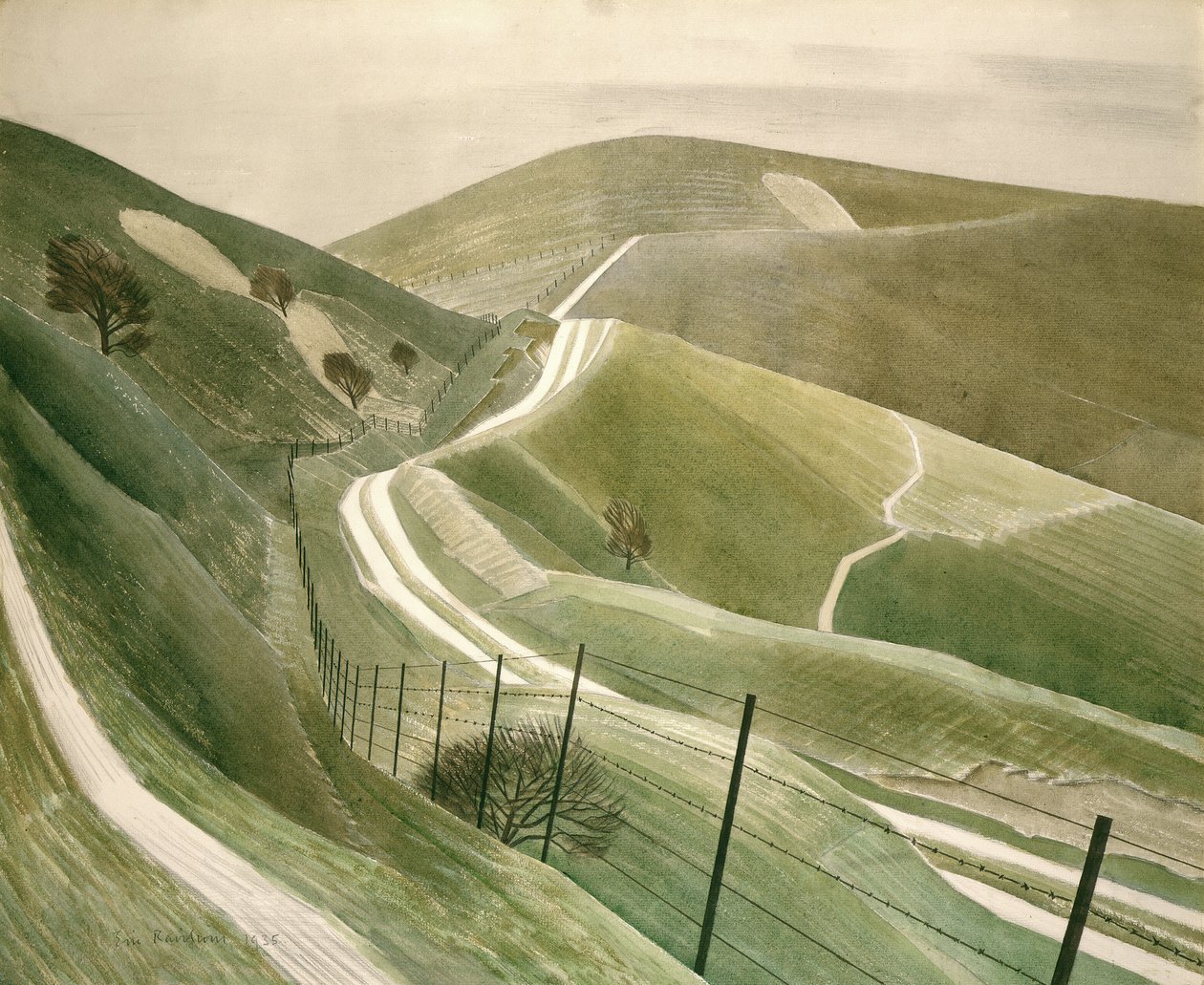 Caminhos de Giz de Eric Ravilious